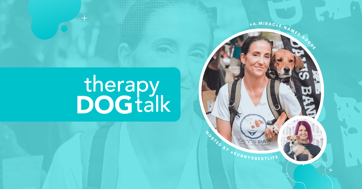 Tanya and her special needs Therapy Dog, Boone