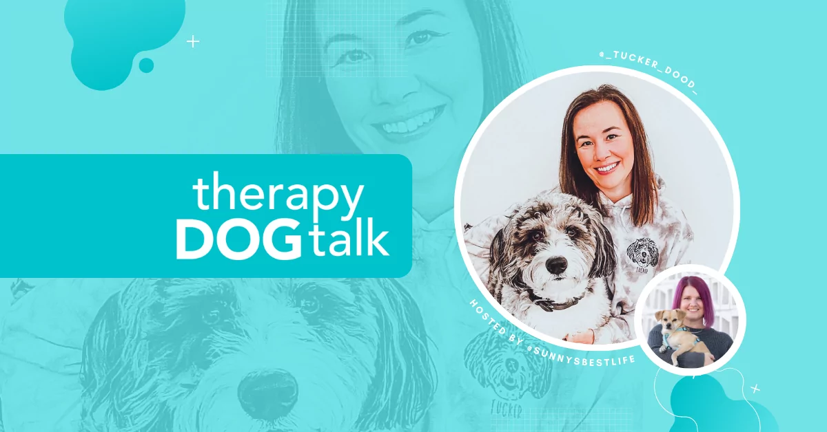 Lindsay and her School Therapy Dog, Tucker