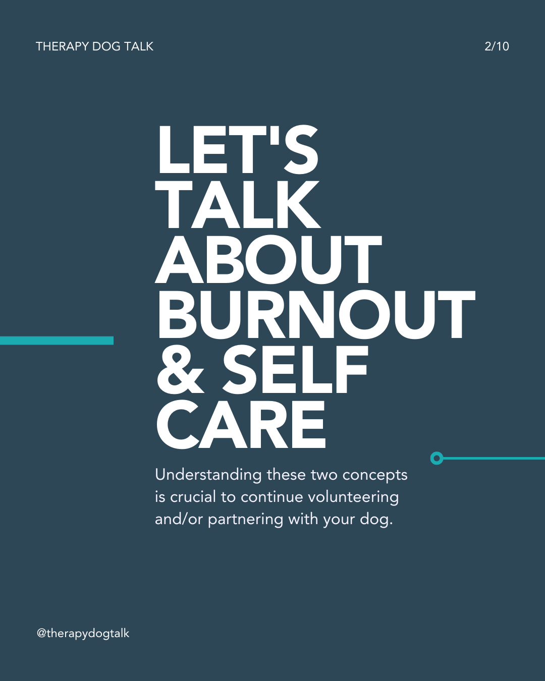 Let's talk about burnout & self care.