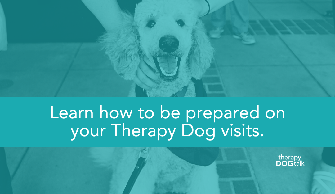 Learn how to be prepared on your Therapy Dog visits.
